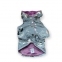 Дісней світловідбиваюча куртка для собак Dog Love сіра підклад фіолетовий 7