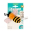 Игрушка для котов Barksi Catnip пчелка с запахом кошачей мяты 10 см T67479C 0