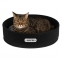 Лежак для кошек Бортик круглый Черный 0