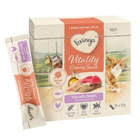 Крем Feringa Vitality Hairball Care для кошек тунец-курица 24*10 г.