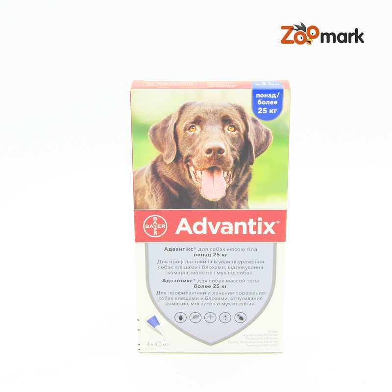 Адвантикс (Advantix) — капли от блох и клещей для собак