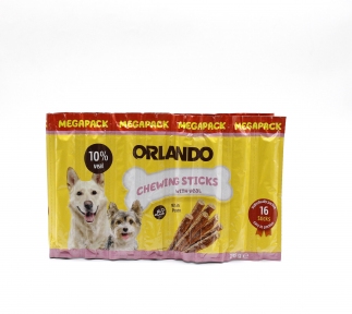 Палички Orlando dog megapack з рожевими телятиною, 11 г