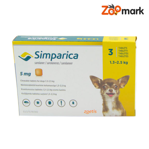 Симпарика (Simparica) Таблетки для собак