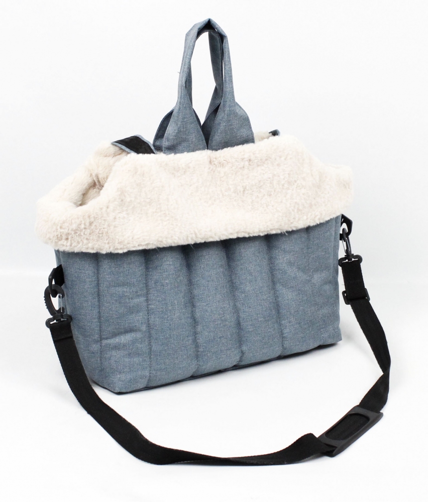 Сумка-лежак Затишок джинс, 38х32х20 см