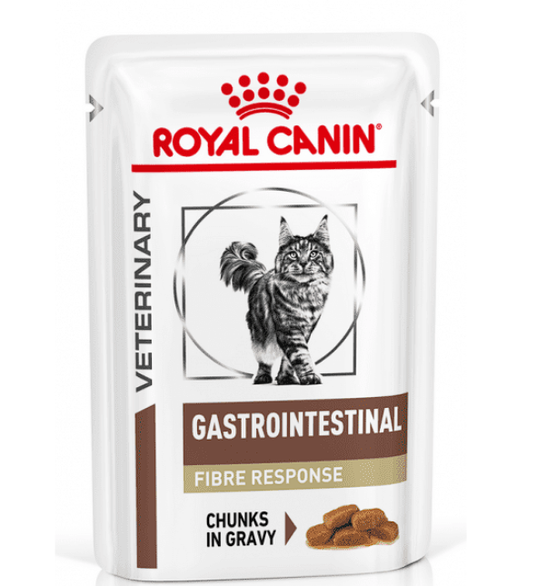 Влажный корм Royal Canin Gastrointestinal Fiber Response для кошек с проблемами пищеварения, 85 г  