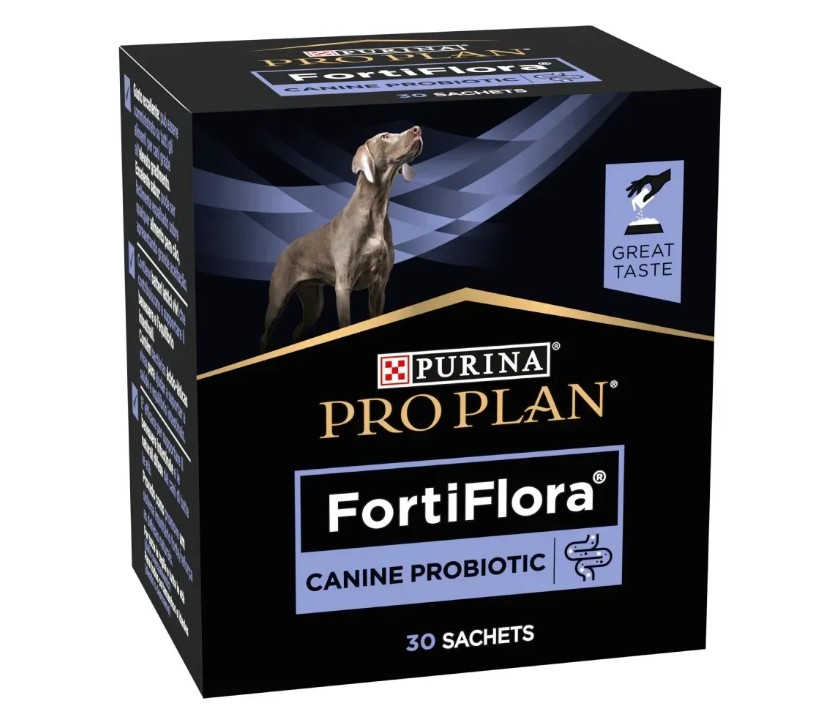 АКЦІЯ Purina Pro Plan FortiFlora пробіотик для дорослих собак та цуценят для підтримки міклофлори кишечника 30x2 г