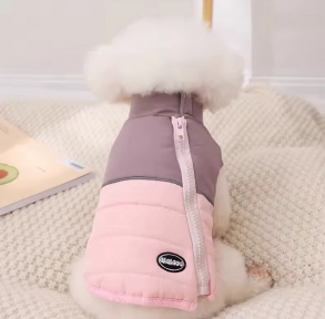 Жилет Dadagou на блискавці рожевий 