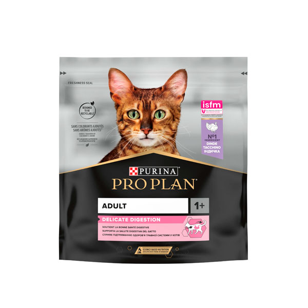 PRO PLAN Delicate сухий корм для котів із чутливим травленням з індичкою
