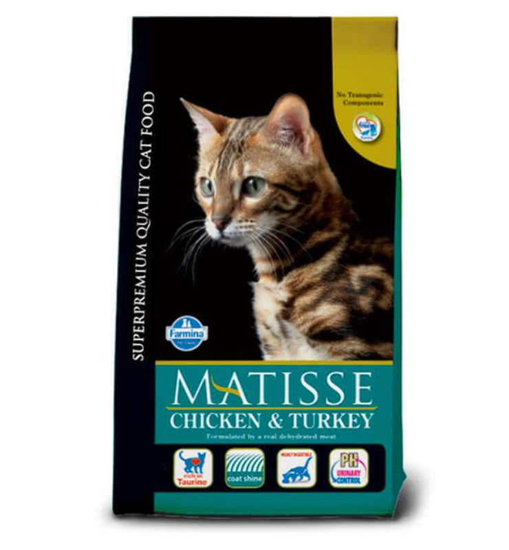 Сухой корм Farmina Matisse Chicken & Turkey для кошек, с курицей и индейкой, 400 г  