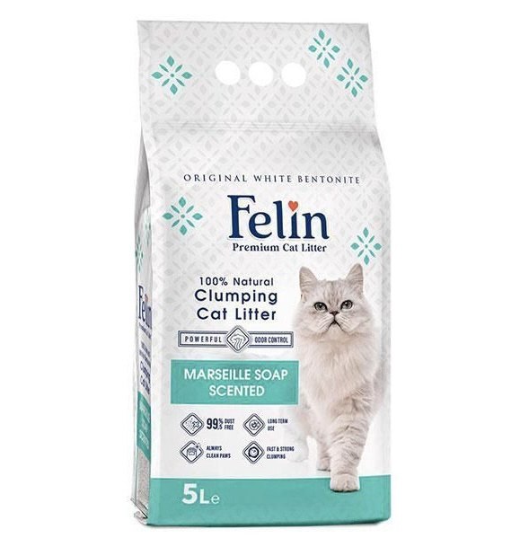Felin наполнитель для кошек с ароматом марсельского мыла