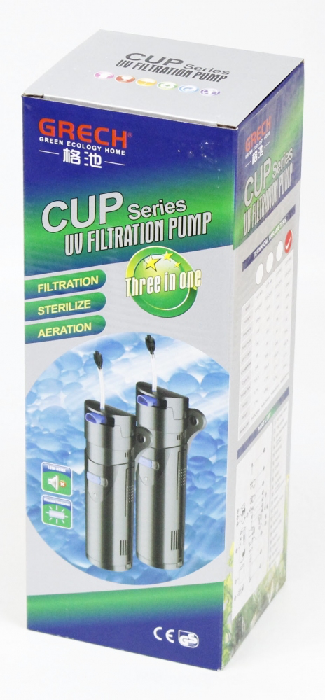 Фильтр SunSun CUP-809 с UV-лампой 9вт, 700л/час, до 400л