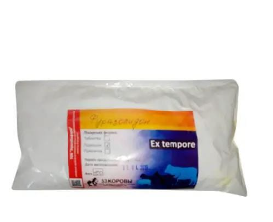 Порошок Фуразолидон (Укрветбиофарм) – для птицы, телят и поросят – антибактериальный препарат против кишечных инфекций.