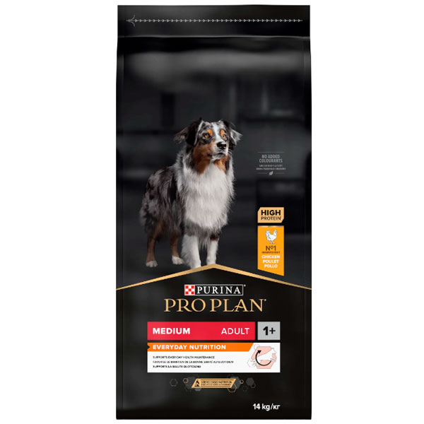 PRO PLAN Adult Medium сухой корм для взрослых собак средних пород с курицей