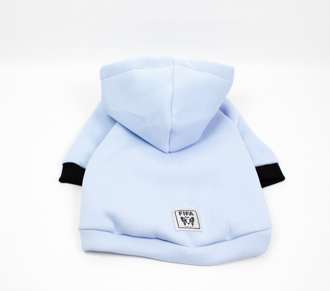 Худі French Blue для французьких бульдогів блакитний