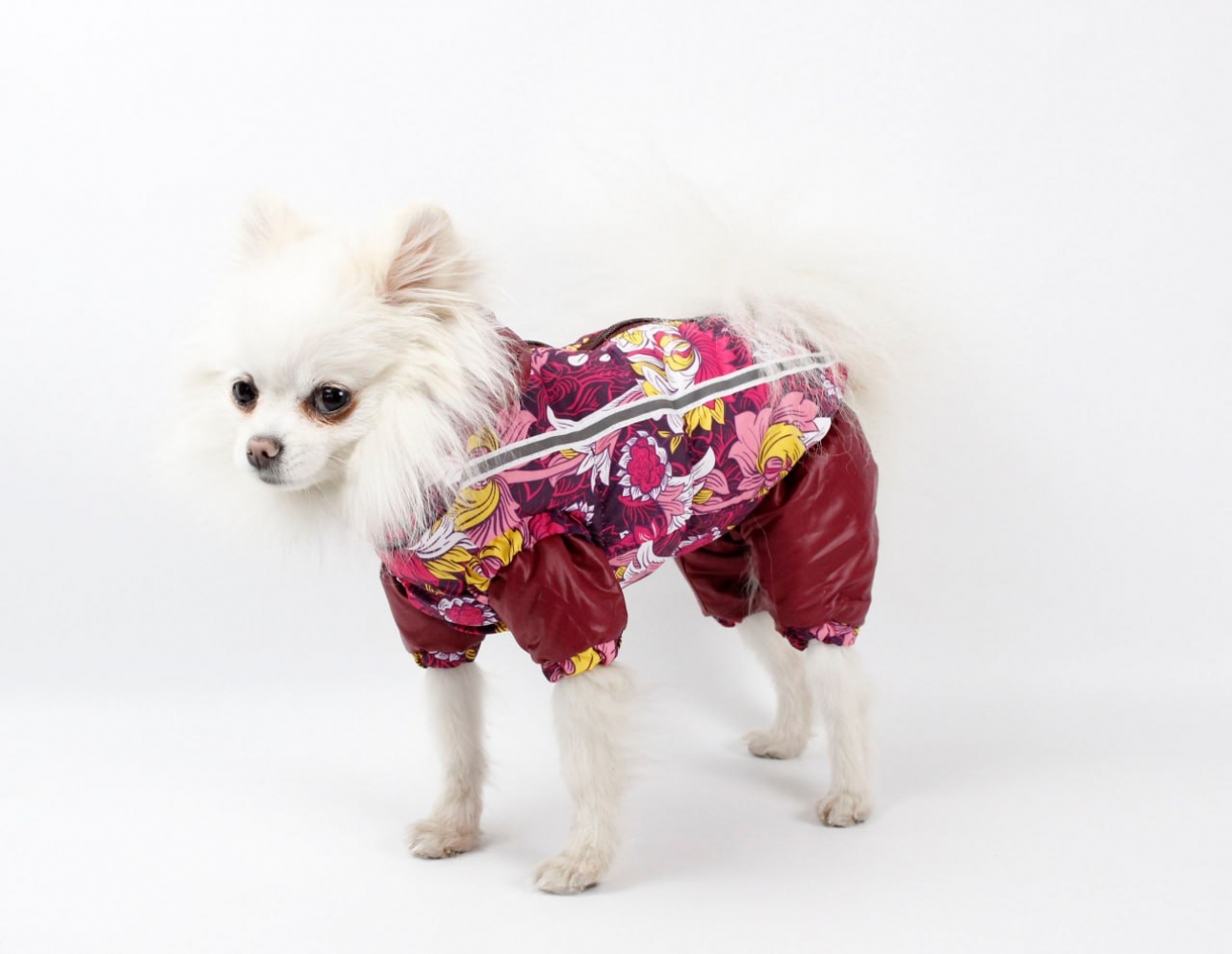 Набір Фрезія жилет силікон + комбінезон велсофт бордо (дівчинка)