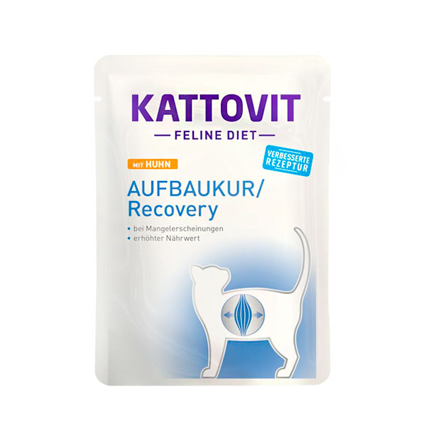 Kattovit Diet Recovery Влажный корм для кошек паштет с курицей, 85 г
