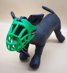 Намордник гумовий світловідбиваюча смуга №2 глибина 90см / діаметр 21-26см