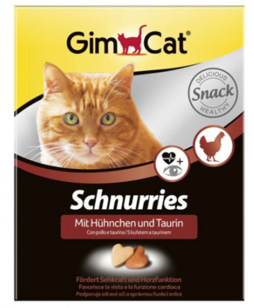 GimCat ПАКЕТ ТАУРИН/КУРИЦА сердечки 