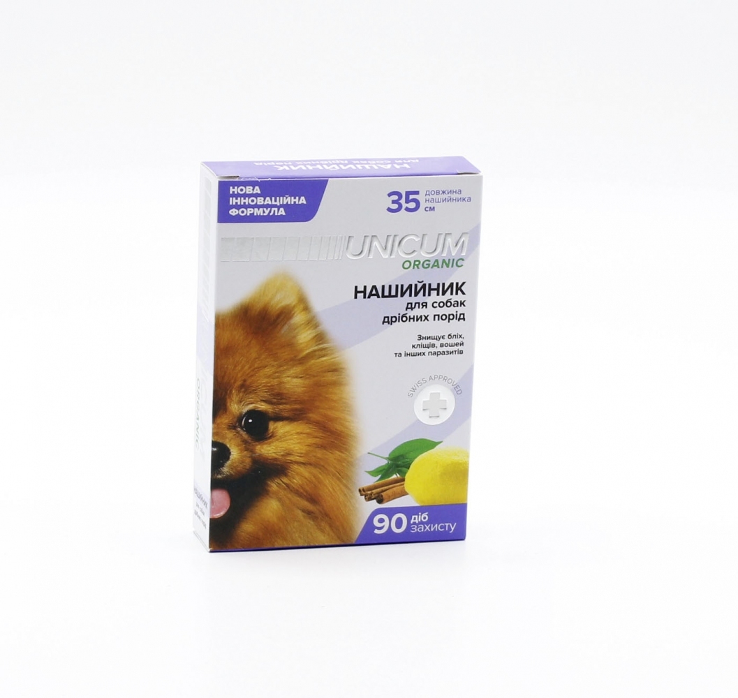 Ошейник Unicum Organic противопаразитарный для собак