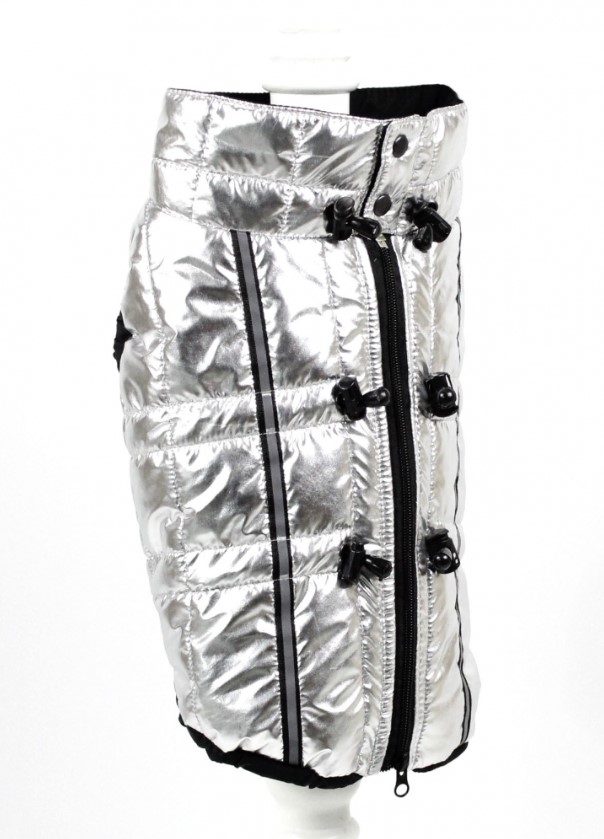 Жилет Харли стеганая плащевка серебро (мальчик)