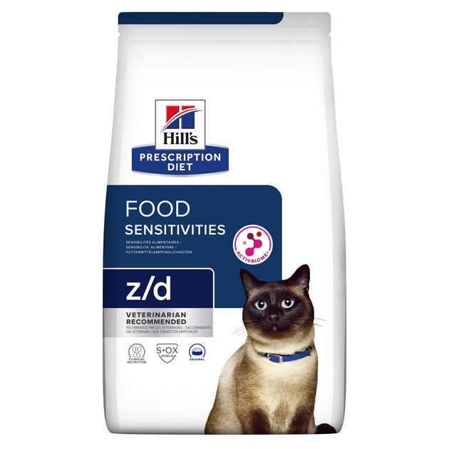 Сухий корм Hill's Prescription Diet Feline Food Sensitivities z/d для кішок при харчовій непереносимості 3 кг.