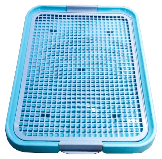 Туалет для собак під пелюшку блакитний, 48х37х3 см