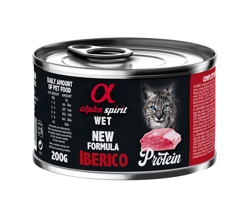 Влажный корм Alpha Spirit Iberico для взрослых кошек, с иберийской свининой, 200 г