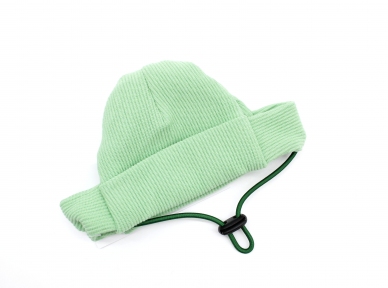 Шапка Біні трикотаж м'ятна