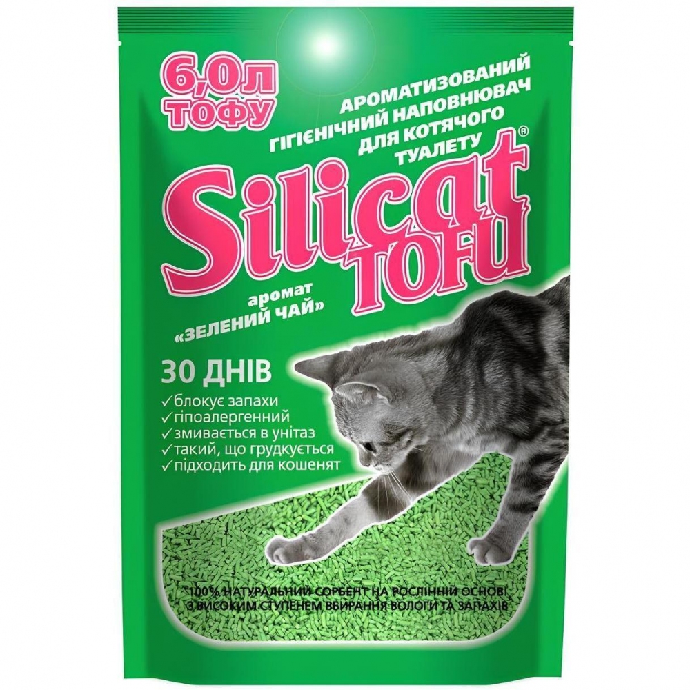 Наповнювач Silicat Tofu для котячого туалету, 3,8 кг