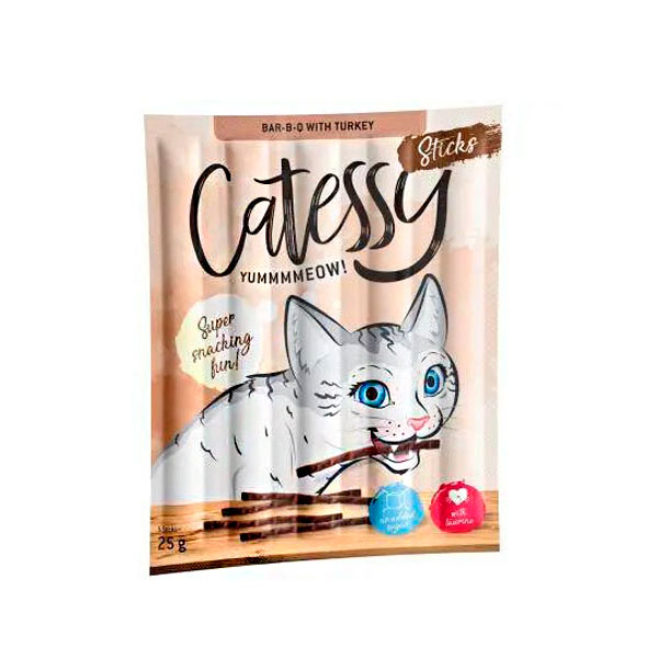 Палочки Catessy для кошек с индейкой, 10 шт