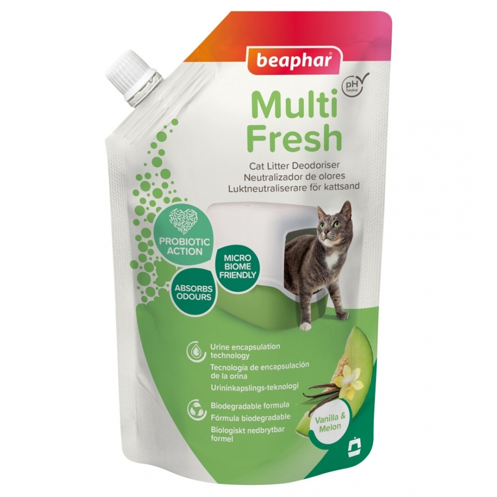 Наполнитель-дезодорант для кошачьего туалета Beaphar Multi Fresh for Cats с ароматом ванили и дыни, 400 г