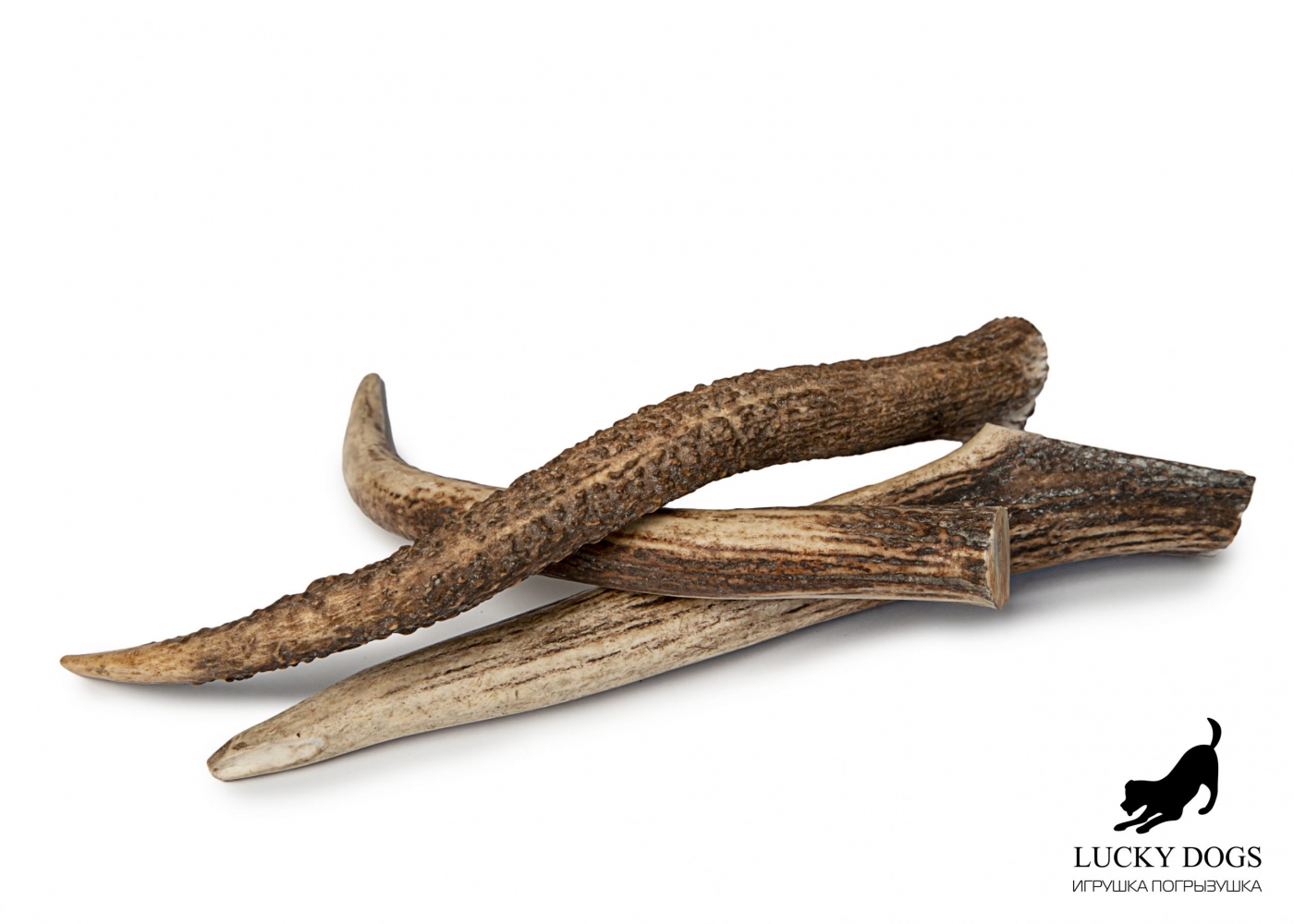 Рог оленя Lucky Dogs твёрдый