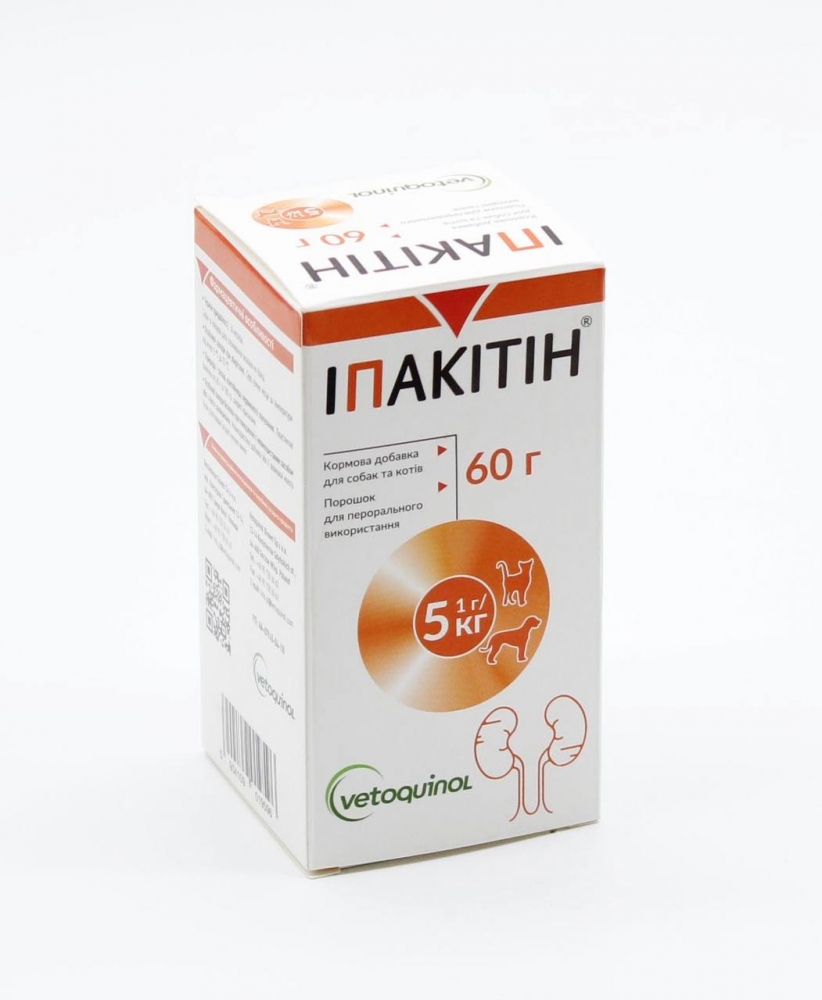 Порошок оральный Vetoquinol Ипакитине для собак и кошек при хронической почечной недостаточности