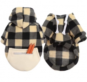 Худи в клетку бежевый, 5XL