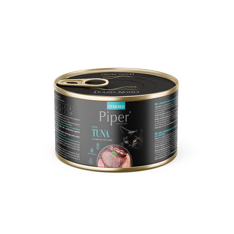 Влажный корм Dolina Noteci Piper Tuna Sterilised для стерилизованных кошек, с тунцом, 185 г