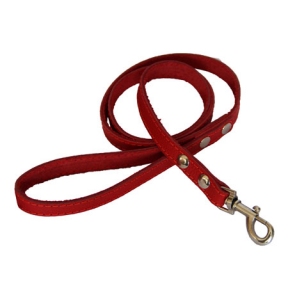 Поводок строченный КРАСНЫЙ 1.2 м