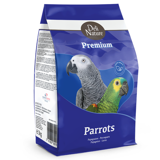 DN для средних и крупных попугаев, с фруктами, Premium Parrots, 3 кг