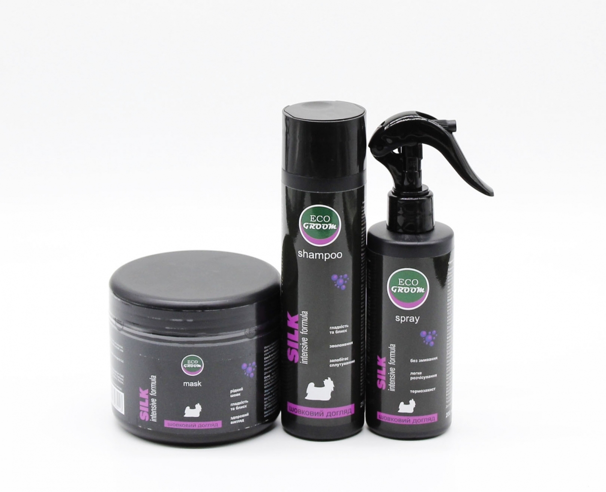 Набір для догляду за шерстю Silk (маска, спрей, шампунь) -20%