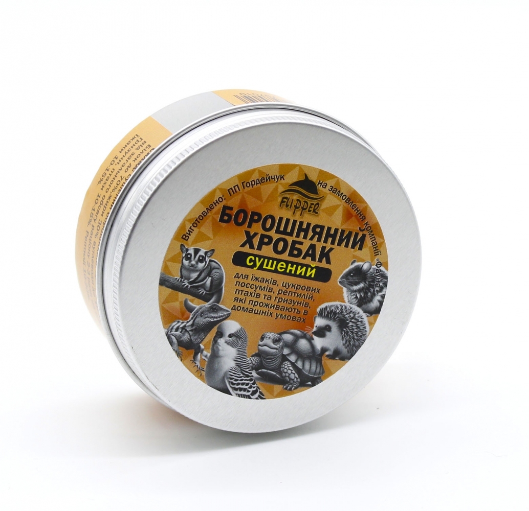 Мучной червь Flipper сушеный, 100 г