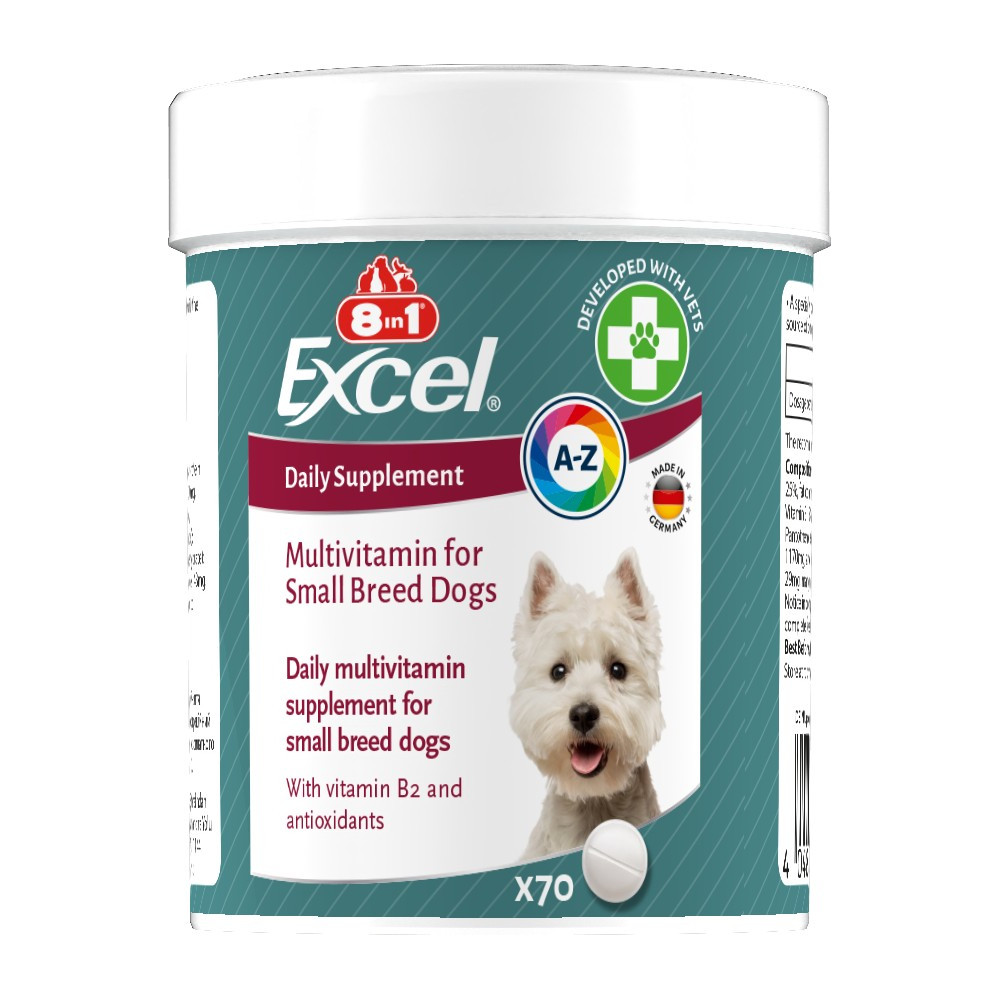 8 in 1 Multi Vitamin Small Breed-мультивітаміни для дрібних собак, 70 таблеток