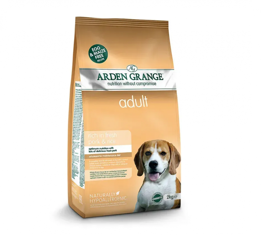 Сухий корм Arden Grange Pork & Rice Adult для собак, зі свининою та рисом, 2 кг