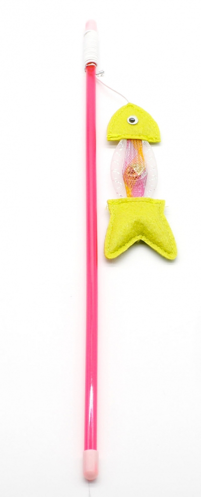 Удочка с рыбкой и погремушкой 42 см, PH-427