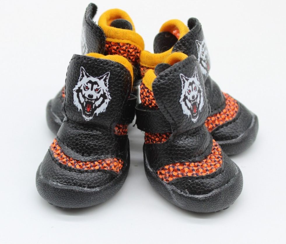 Ботинки для собак летние оранжевые 1092