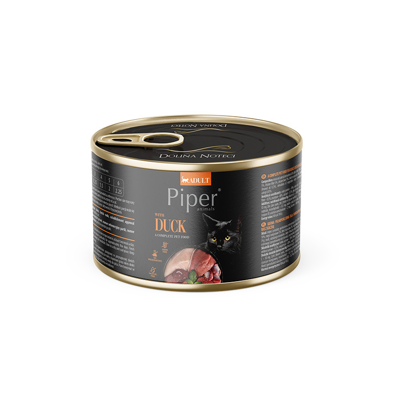 Вологий корм Dolina Noteci Piper Duck для котів, з качкою