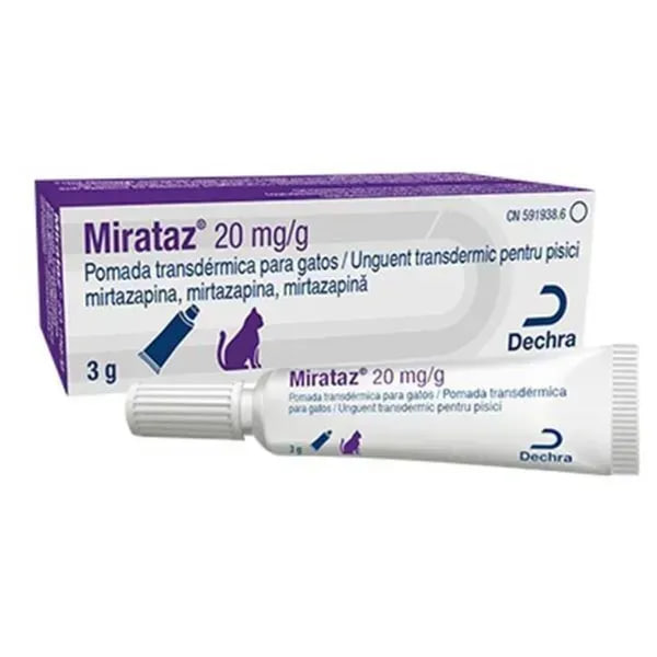 Гель Міратаз (на слизову кішки для появи апетиту) 20 мг/г 3 г.