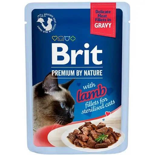 Brit Premium Pate pouch 85g філе ягня в соусі 0910/0215/4401/0301