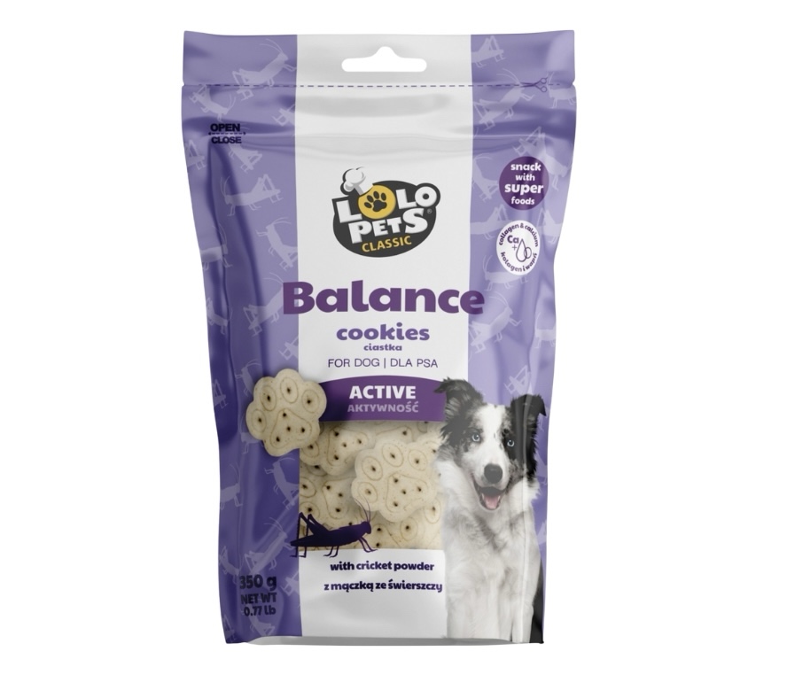 Лакомство Lolopets Active для суставов и костей, бисквит, 350 г