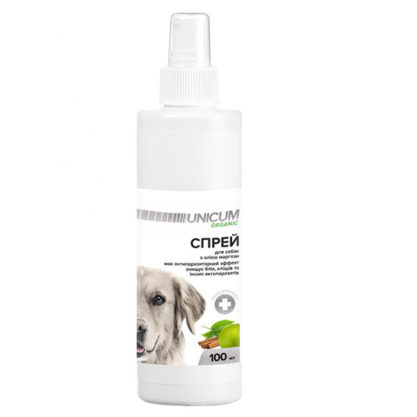 Спрей Unicum Organic противопаразитарный для собак, 100 мл