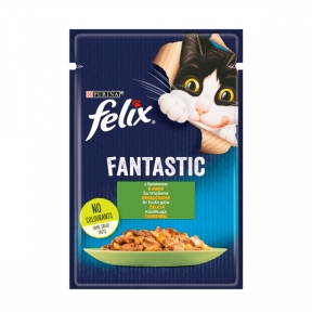 Felix Fantastic Влажный корм для котов с кроликом в желе, 85 г