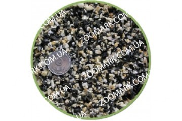 Грунт для аквариума Черно-белый Базальт-мрамор 2-5 мм